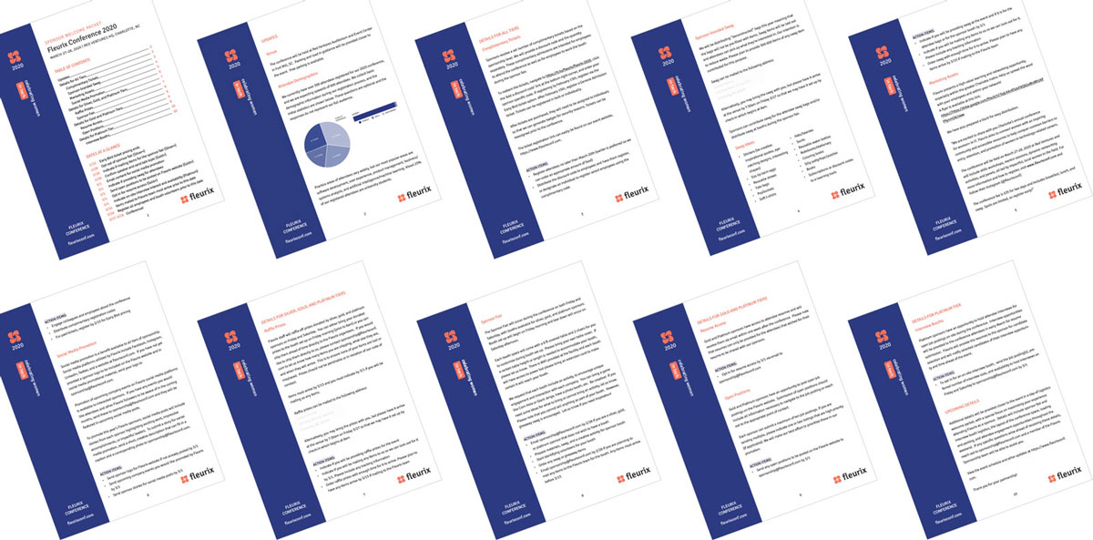 sponsor welcome pack