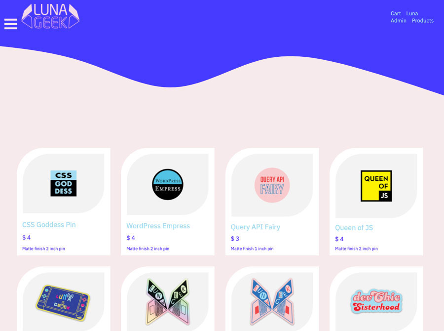 Luna Geek Website