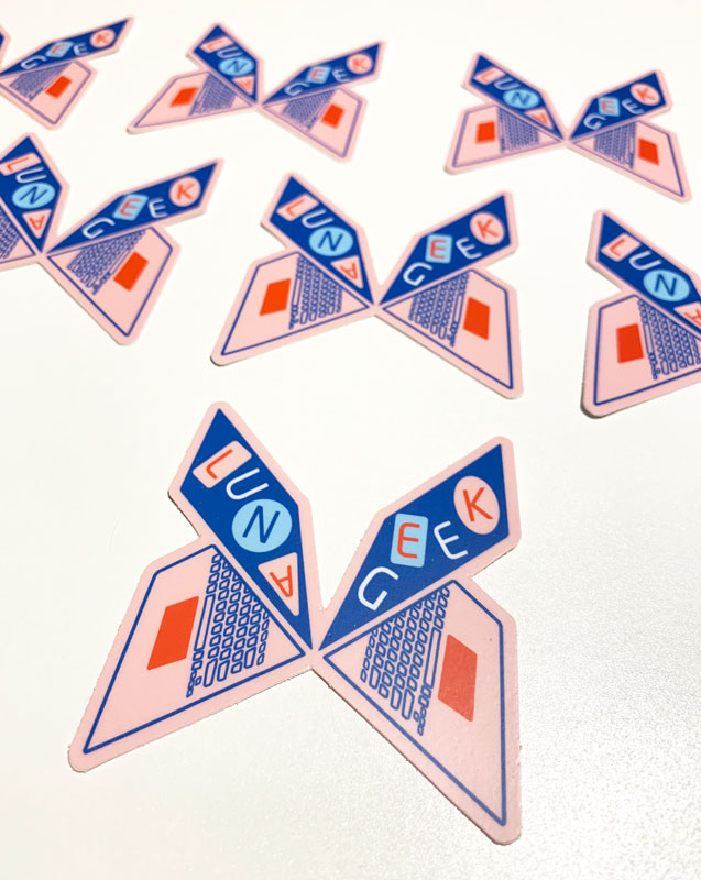 Luna Geek Stickers